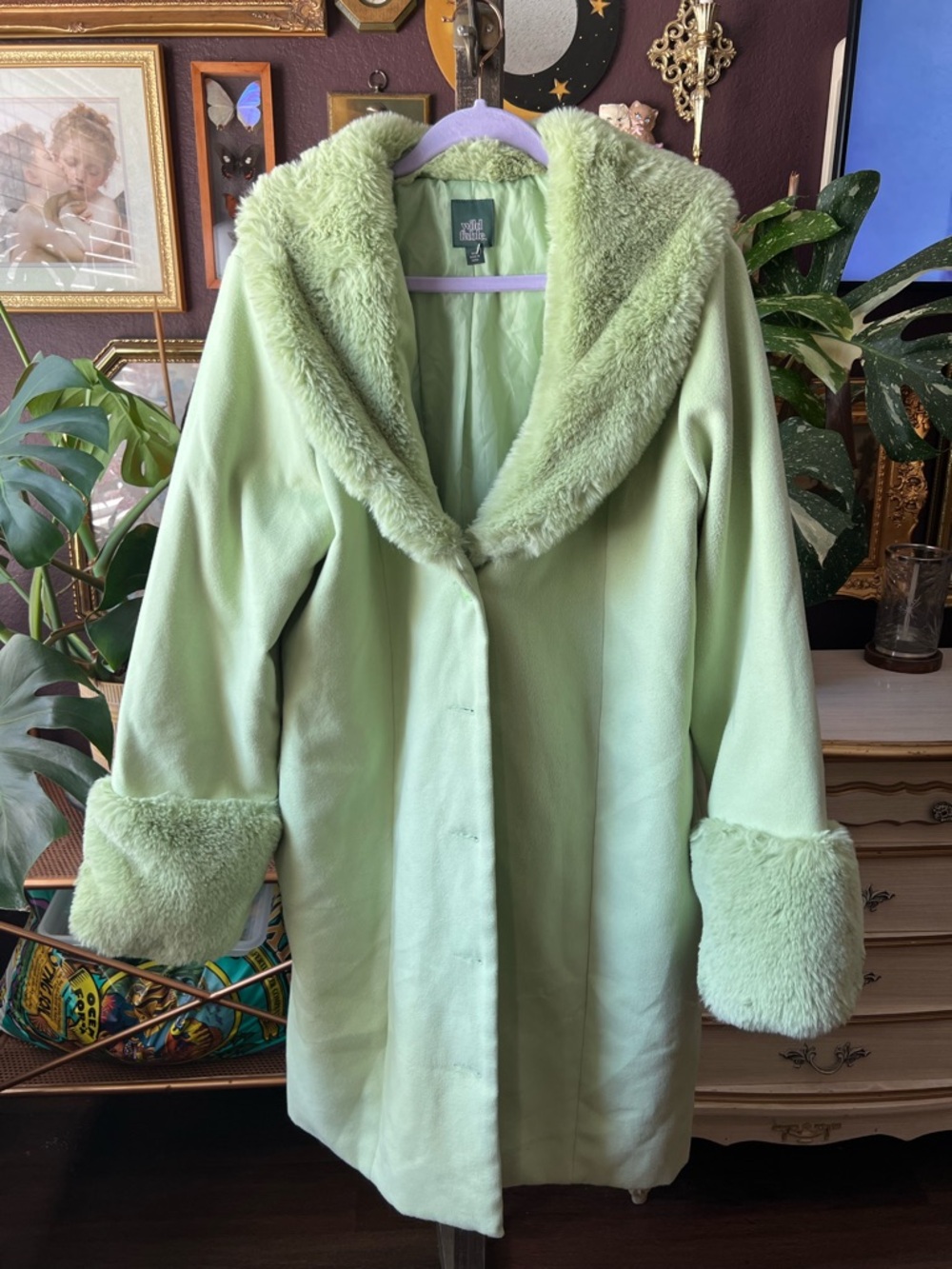 Wild Fable Sage Faux Fur Coat XXL